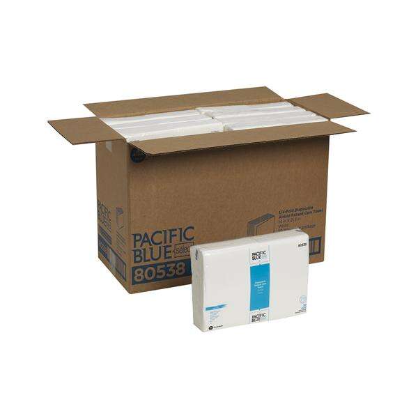 Towel Patient Pacific Blue Select 14 in x 21.5 in Wht 1pl Arld Clls Mtrl 320/Ca